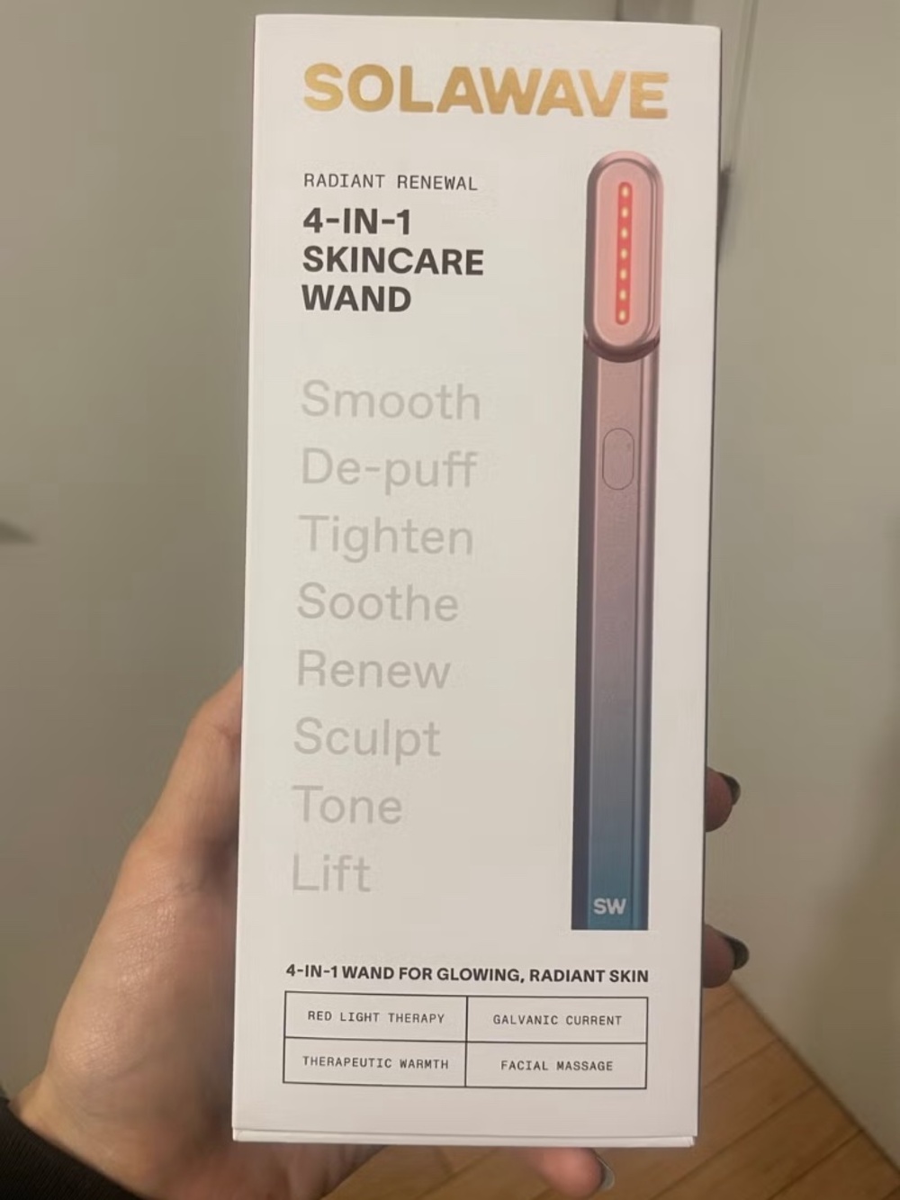 Solawave 4-in-1 Red Light Therapy Wand for Face & Neck (NIB)